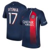 Maillot de Supporter Paris Saint-Germain 2023-24 Vitinha 17 Domicile Pour Homme